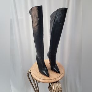 Christian Louboutin knee high leather boots